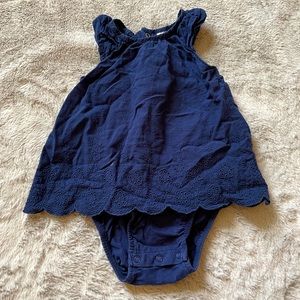 Navy Blue Toddler Dress